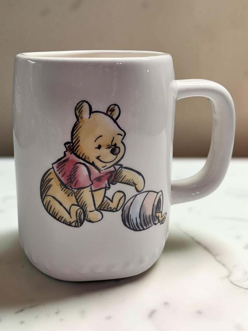 Disney Rae Dunn Winnie The Pooh Feeling 11 O'clockish Mug Classic Sketch Cup - Picture 1 of 4
